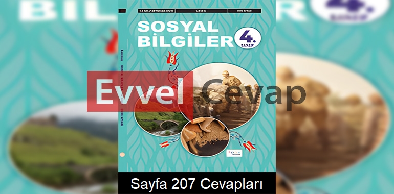 4. Sınıf Sosyal Bilgiler Ders Kitabı Cevapları Hecce Yayınları Sayfa 207