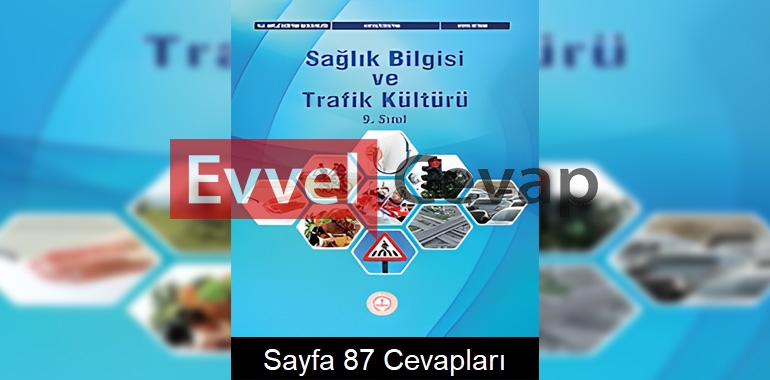 9. Sınıf Sağlık Bilgisi ve Trafik Kültürü Ders Kitabı Cevapları Meb Yayınları Sayfa 87 