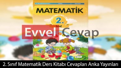 2. Sınıf Anka Yayınları Matematik Ders Kitabı Cevapları