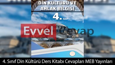 4. Sınıf Din Kültürü Kitabı Cevapları