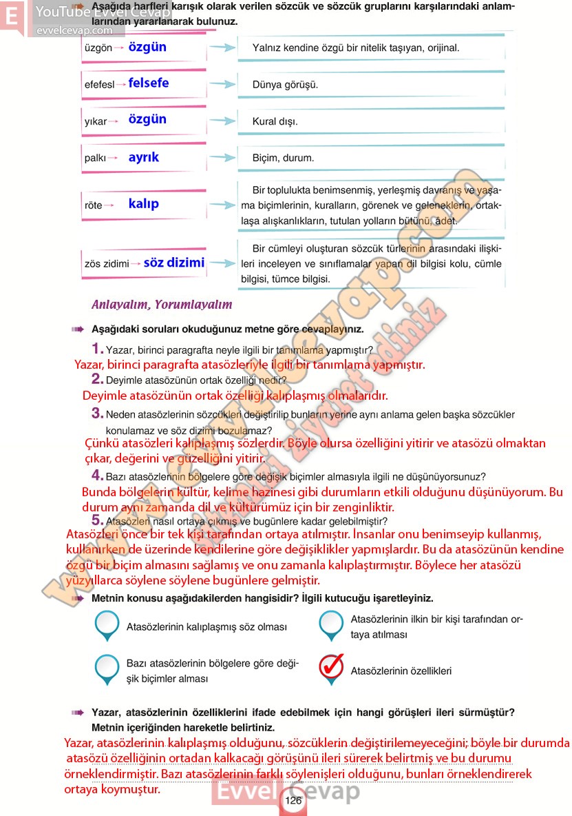 6-sinif-turkce-ders-kitabi-cevaplari-yildirim-yayinlari-sayfa-126