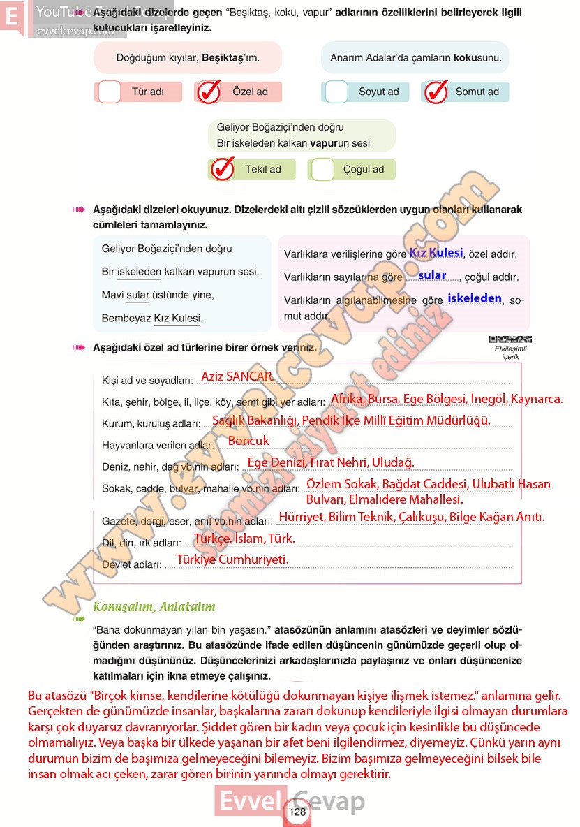 6-sinif-turkce-ders-kitabi-cevaplari-yildirim-yayinlari-sayfa-128