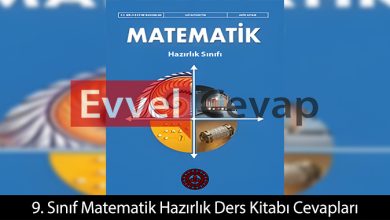 9. Sınıf Matematik Hazırlık Ders Kitabı Cevapları